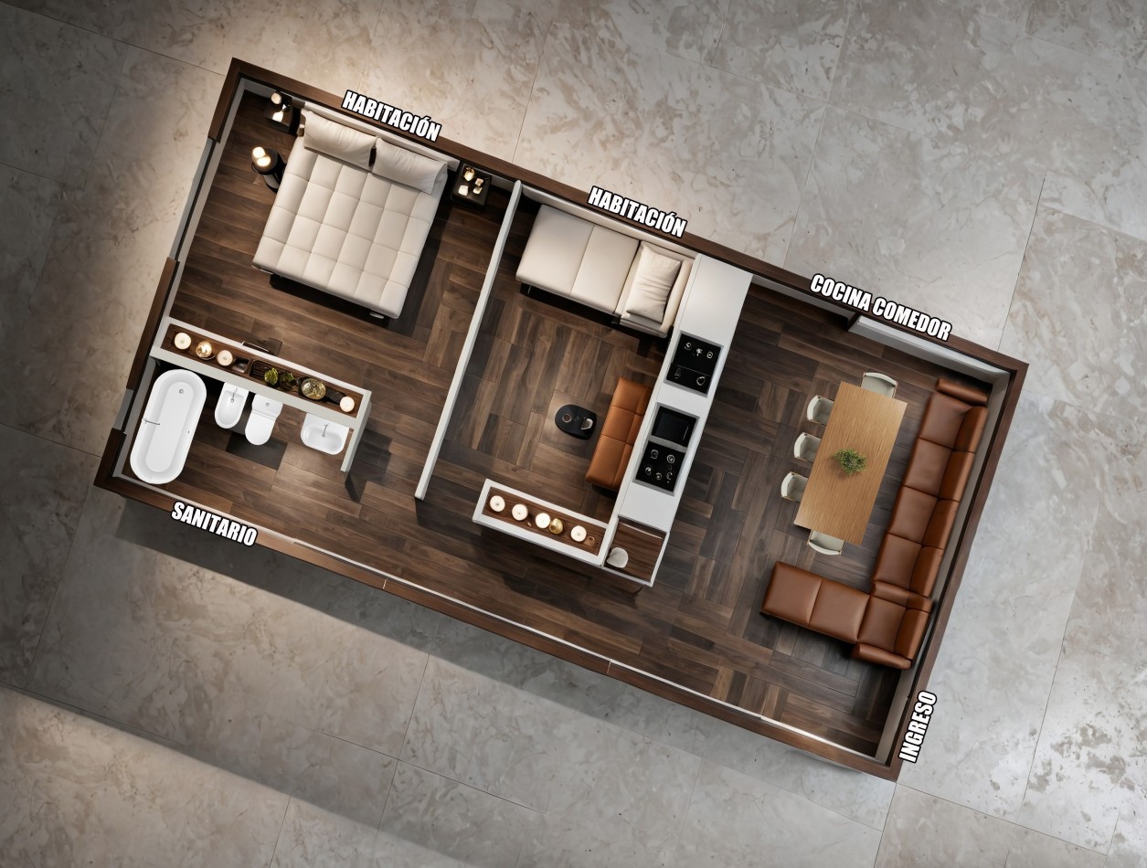 Departamentos - Venta en pozo con minima entrega.