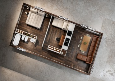 Departamentos - Venta en pozo con minima entrega.